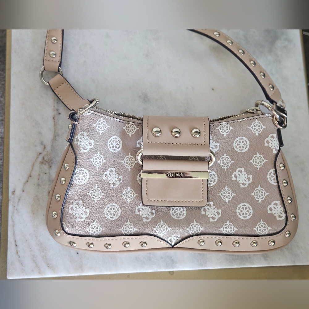 Guess Beige Studded Women's Bag